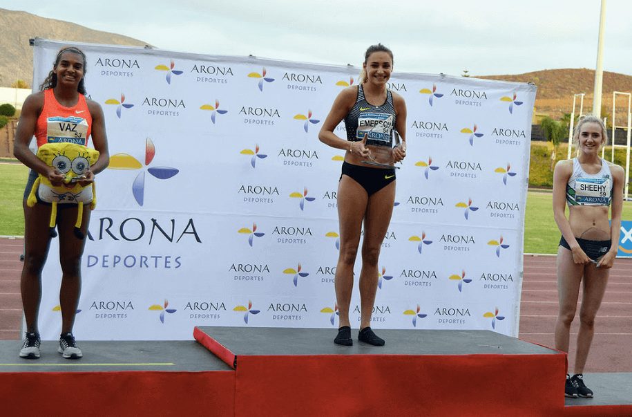 Niamh Emerson winning the 2016 Arona Combined Events Meeting in Tenerife. Photo: Colin Kirby via Flickr