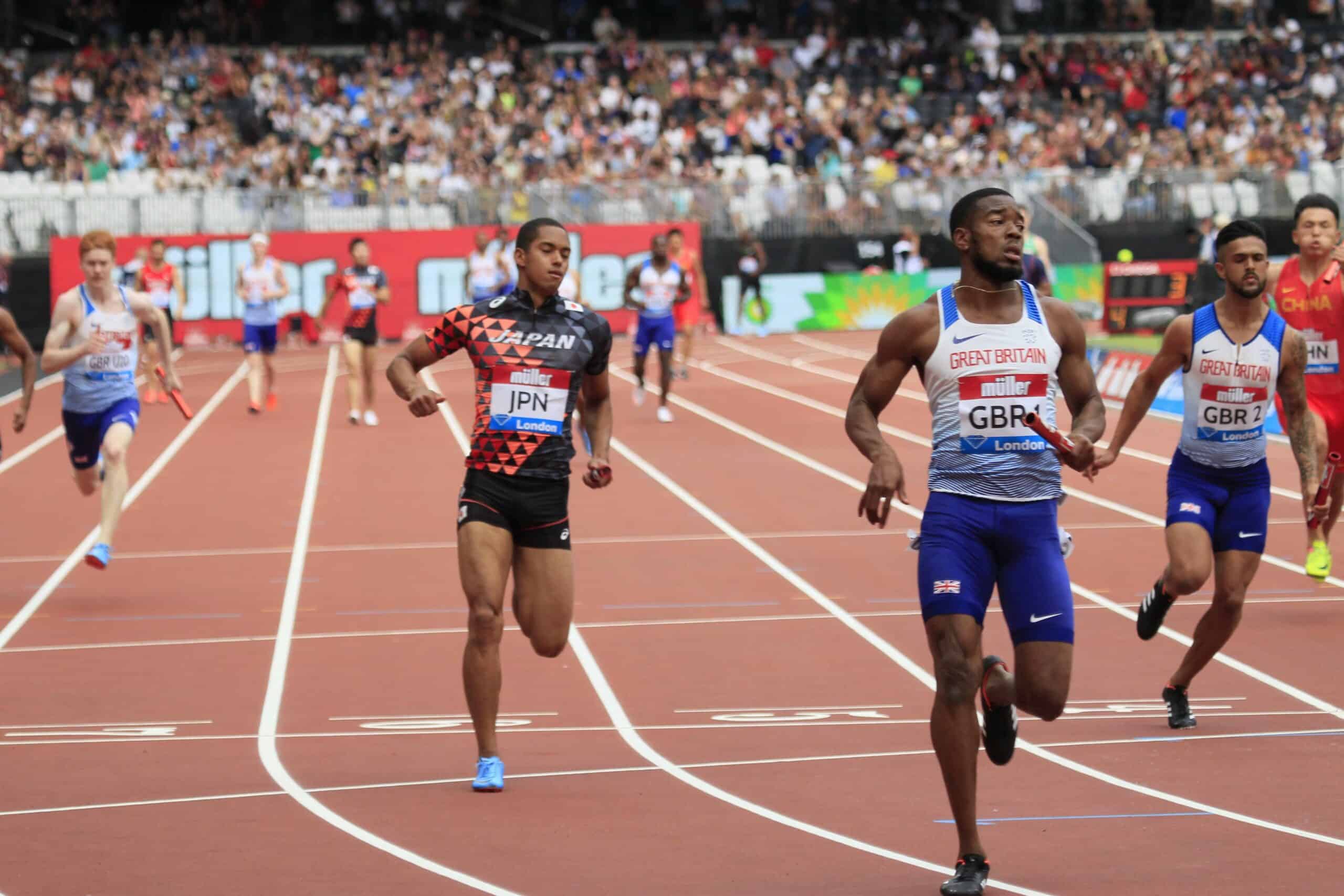 Nethaneel Mitchell-Blake at the 2018 Anniversary Games. Photo: MV4R Photography.