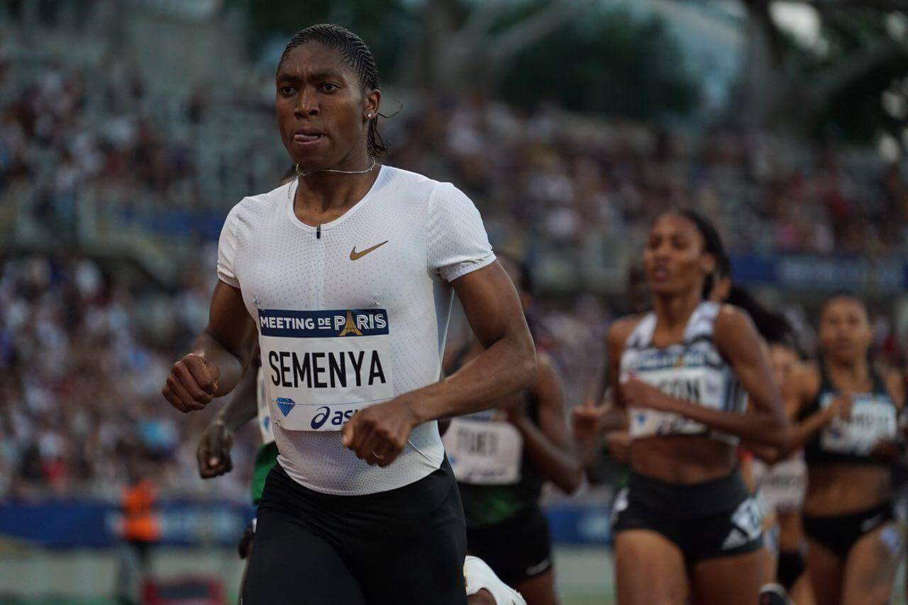 Caster Semenya at the 2018 Paris Diamond League. Photo: Matthew Quine